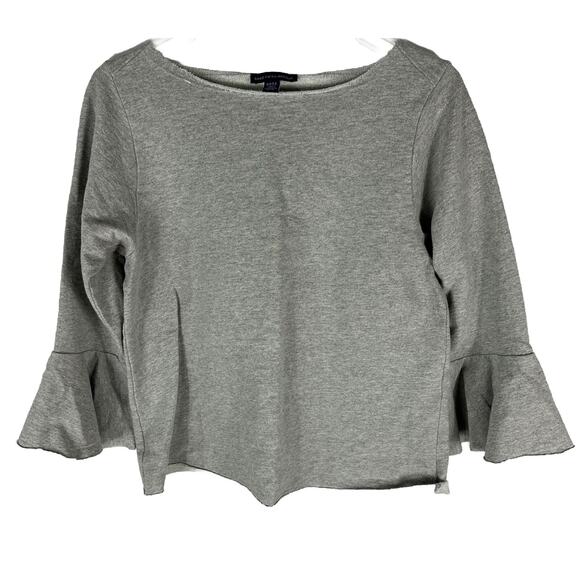 Saks Fifth Avenue. Women's Gray 3/4 Bell Sleeve Sweater Size Small Casual - Picture 1 of 3